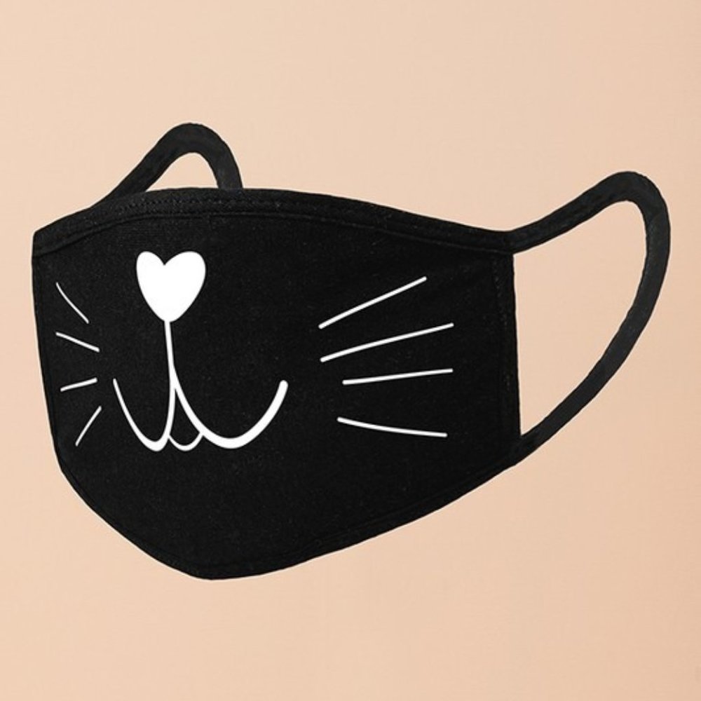 "KITTY FACE" Adult Size Face Masks